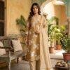 Floral Printed Cotton Suit Set with Embroidered Neckline & Dupatta Floral Printed Cotton Suit Set with Embroidered Neckline & Dupatta